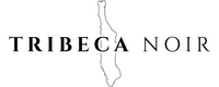 Logo of Tribeca Noir with a silhouette of a cityscape on a white background